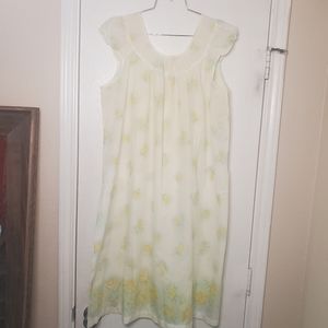 Katz Shift Vintage 70's Floral Sleep Gown sz Large